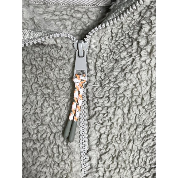 American Eagle Outfitter Jacket Huggable Fleece Green Sherpa Unisex Cozy Women M - Picture 11 of 12